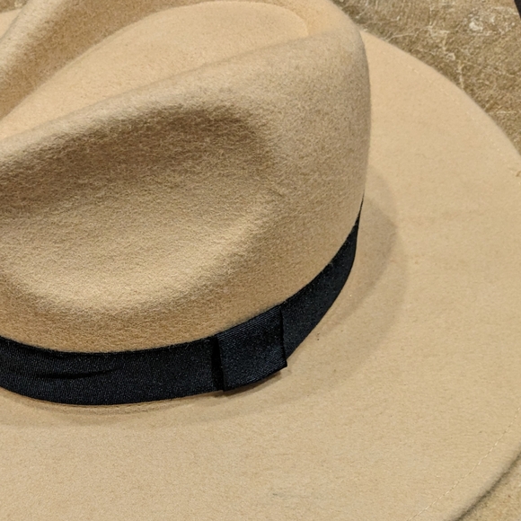 "So Many Words" LULUS Tan Fedora Structured Wide Brim Bohemian Hat (NWT) - Picture 2 of 16
